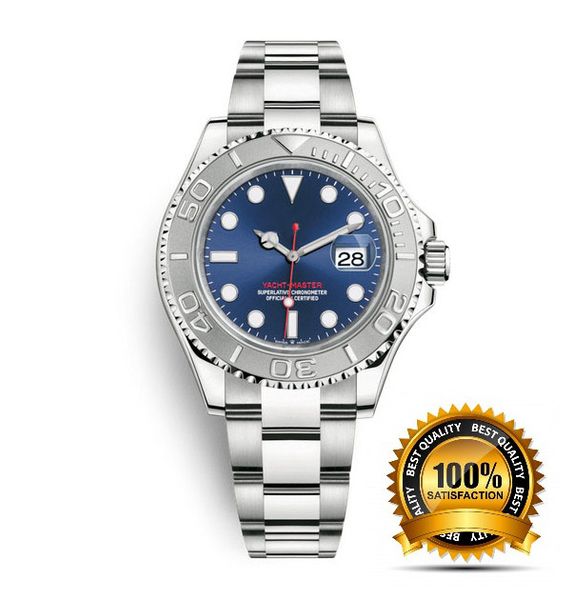 sports fashion business stainless steel sapphire glass 40mm automatic mechanical watch 116621 men's watch, Slivery;brown