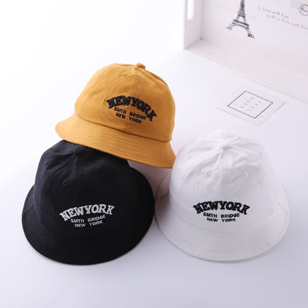 

baby fisherman hat spring and autumn summer sunscreen sun visor child korean version of the tide, Yellow