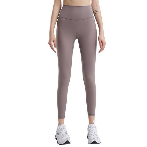 

2020 double-sided brushed yoga pants skin-friendly yoga nine-point pants high waist lift hip leggings sport women fitness, White;red