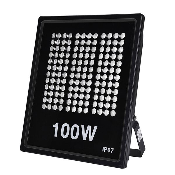 

света потока сид солнечные напольные освещения репроектора 100w прожектор для открытый ip67 водонепроницаемый теплый белый 3000к лампа запас