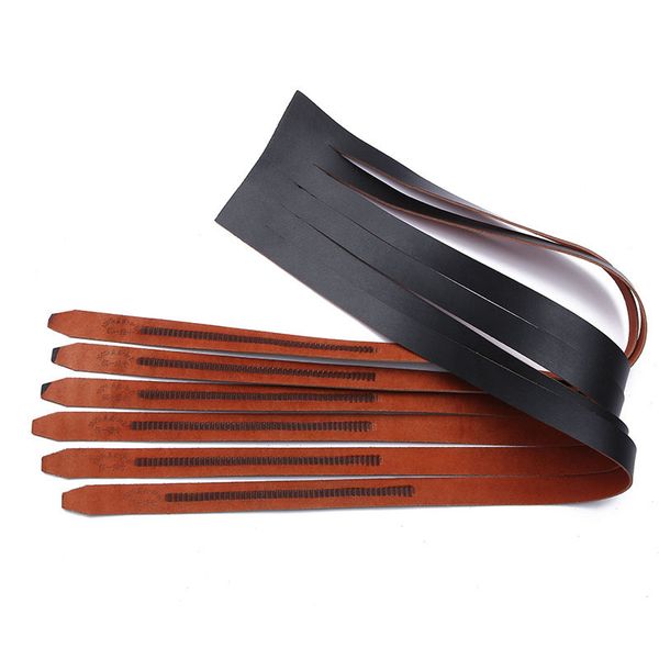 

6 pcs 120cm 47 inch women men's belt leather genuine leather cutting automatic buckle with no buckle belt(no buckle, Black;green