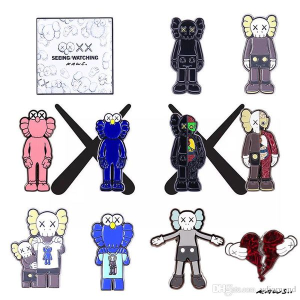 

оригинальный прилив бренда броши улица сезам мультфильма милые мужчины и женщины любителей декоративных аксессуаров подарок булавка прекрасн, Gray