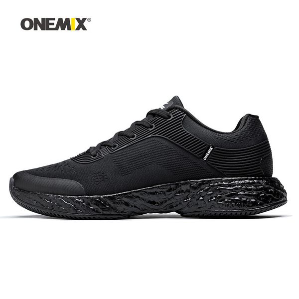 

onemix men running shoes for women black mesh air cushion breathable designer jogging sneakers outdoor sport walking trainers y200612