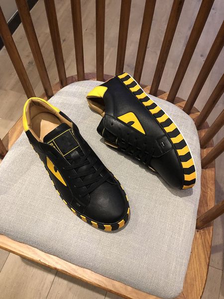 

2019 white summer new luxury men's sports shoes fabric brand with original leather size 35-44 luxe red bottoms platform, Black