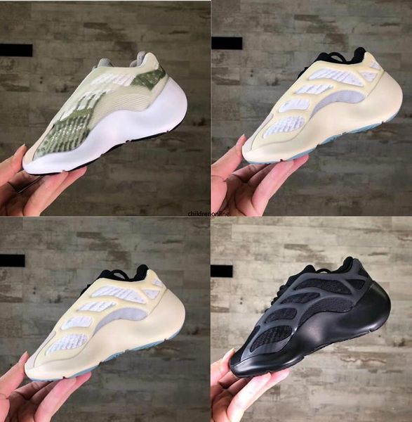 

детские кроссовки kanye weart wave runner shoes 700 молодежные туфли 700 спортивные кроссовки для малышей повседневный размер: 28-35, Black