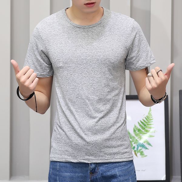 

varsanol fashion men t shirts summer tees mens clothing short sleeve casual o neck cotton fitness tshirt sportwear, White;black