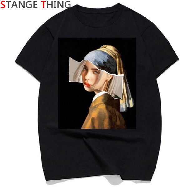 

billie eilish t shirt men/women vintage hip hop streetwear t-shirt bad guy funny print tshirt 90s tees male/female, White;black