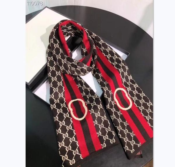 

2020.european and american men's multi-functional scarf for business leisure and sports high-quality knitted wool designer wool scarf, Blue;gray