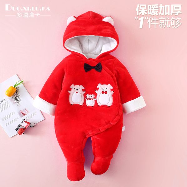 

autumn winter newborn baby clothes christmas clothes boys rompers kids costume for girl infant jumpsuit angel wings, Blue
