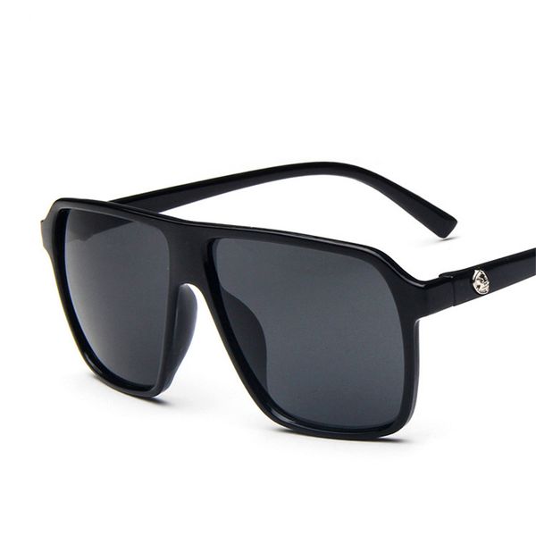 

oversize mirror pilot sunglasses men women brand design gradient flat lens pc frame uv400 shades feminino, White;black