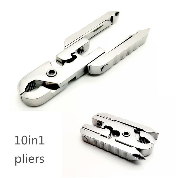 

multi-functional outdoor hand tool knife pliers outdoor edc combination screwdriver pliers bottle opener 10 functions portable