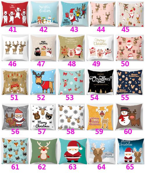 

xmas pillow case cover decoration cushion covers for xmas tree santa clause merry christmas printed throw pillow case home decor hh9-2506