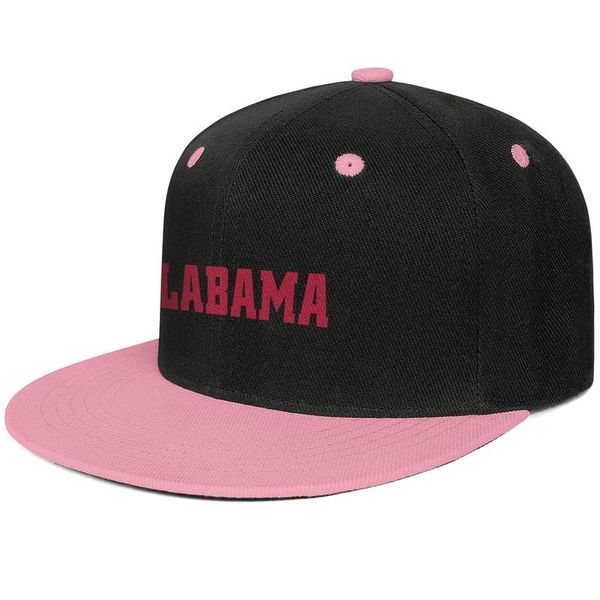 

alabama crimson tide football wordmark logo mens and womens flat edge baseball adjustable cap cool vintage original hats coconut tree, Blue;gray
