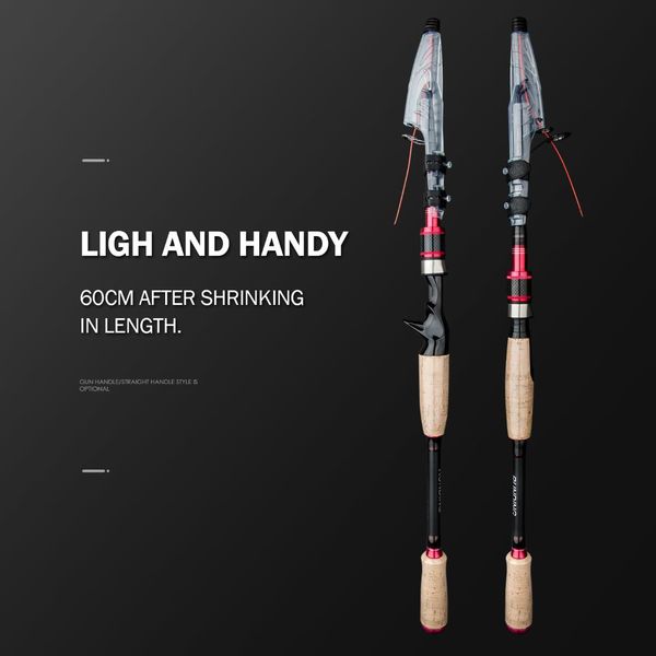 

travel fishing rod superhard 2.1m2.4m2.7m carbon fiber sea fishing rod portable ultralight lure