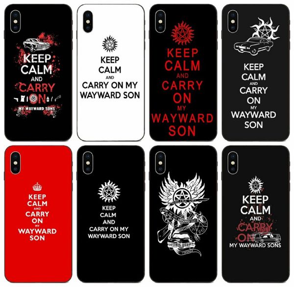 

tongtrade] tv supernatural carry on my wayward son case for iphone 11 pro x xs max 8s 8 7s 7 6 plus galaxy s10 huawei p10 y6 xiaomi 8 case