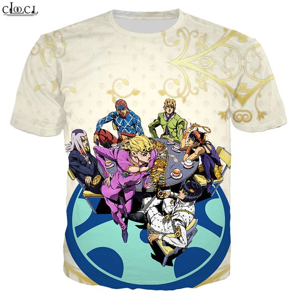 

bizarre adventure t shirt лето новый стиль аниме jojo в унисекс 3d печати с коротким рукавом мужчины женщины повседневная футболка streetwea, White;black