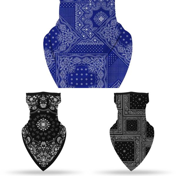 

vrc8d fashionflag magic headscarf camouflag cycling masks head neck mask windproof sport bandana face scarves with filtere, Black