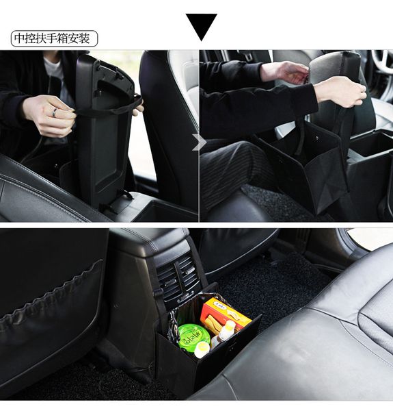 

car trash can waterproof litter hanging garbage bag seat back organizer auto gallon capacity black dustbin storage holder