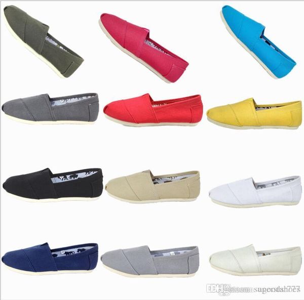 

2019 casual shoes women/men classics tom mrs loafers canvas slip-on flats shoes lazy shoes size 35-45 gift, Black