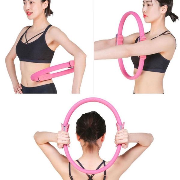 

eva yoga fitness circle professional pilates training resistance muscle crescent handle ring circle pilates f9d0