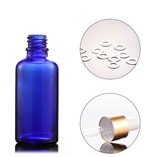 

blue glass dropper bottles 5ml 10ml 15ml 20ml 30ml 50ml 100ml empty glass liquid dropper bottles for beard oil essential oil