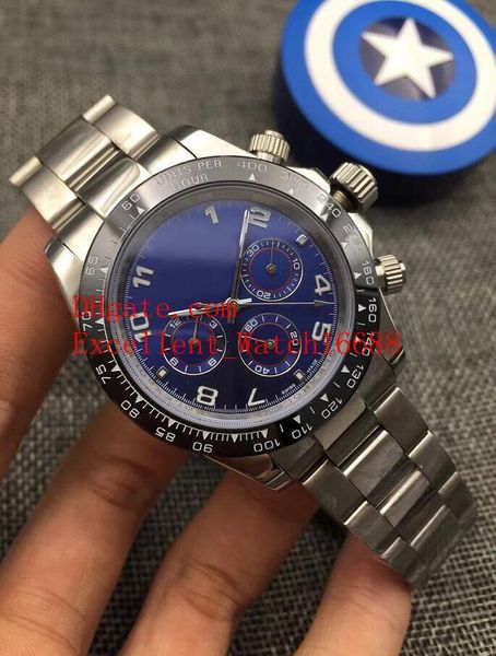 

9 colour products mens watches 40 mm 116500 116506 116509 116503 stainless steel ceramic bezel asia 2813 movement automatic mens watches ch, Slivery;brown