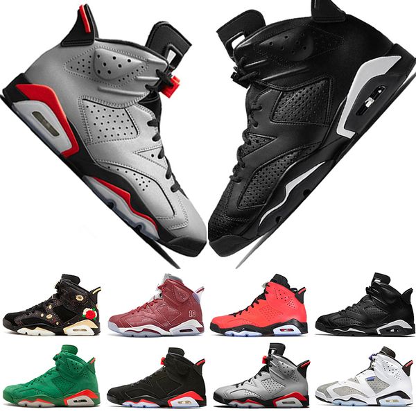 

Hot Cheap 2019 Infrared Bred 6 6s Mens Basketball Shoes 3M Reflective Bugs Bunny Tinker Hatfield Black Cat Flint Men Sport Sneakers Designer