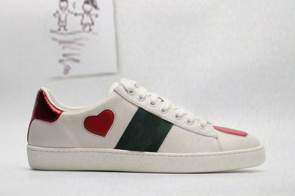 

2019 luxury leather designer comfortable casual shoes white stitching stripe classic low men s and women couples casual shoes, Black