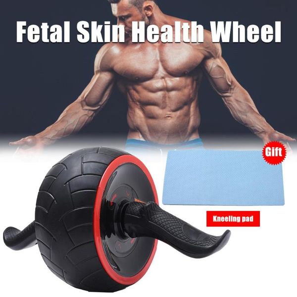 

abdominal wheel muscle training device roller automatically rebound roundmute single wheel fitness equipment with kneeling pad