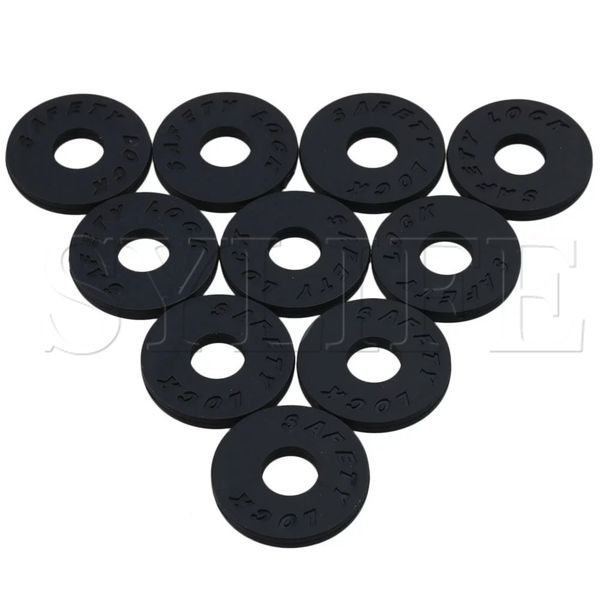 

10pieces guitar savers strap lock 25mm od 9mm id musical accessory black