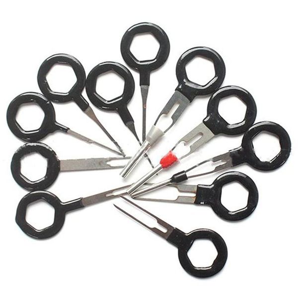 

automotive wiring harness plug terminal removal tool 11-piece push pin tool car repair needle remover