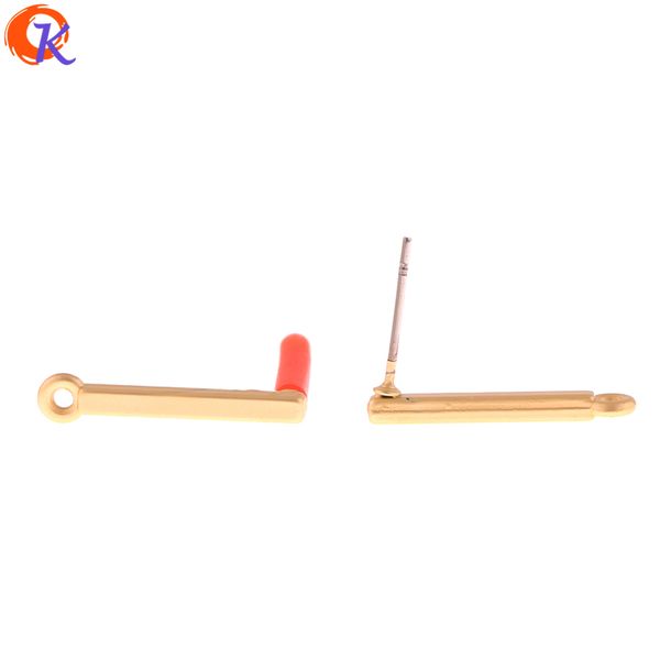 

cordial design 100pcs 4*20mm jewelry accessories/earring stud/matte gold/stick shape/diy making/hand made/earring findings, Blue;slivery