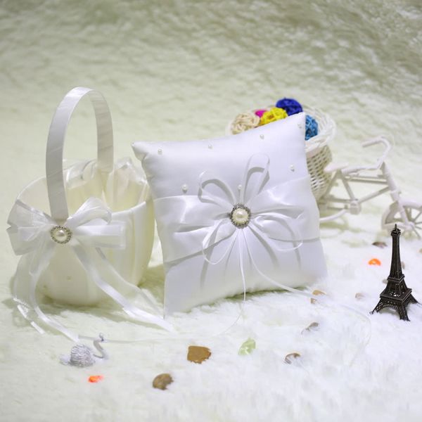 8 X 8 White Baby Toys Pillow Wedding Ring Pillow Cushion Bearer