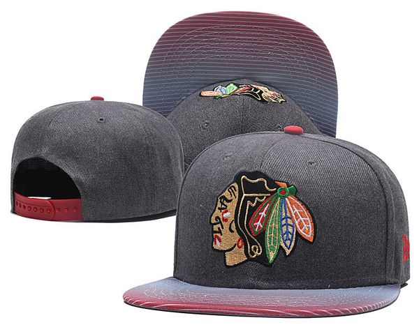 

chicago b l a c k h a w k s snapbacks ball hats fashion street headwear adjustable size hockey lover custom football baseball caps, Blue;gray