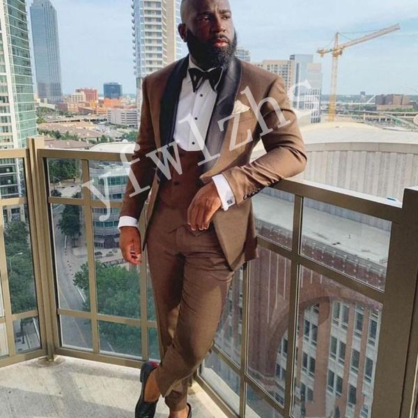 

classic one button handsome groomsmen shawl lapel groom tuxedos men suits wedding/prom man blazer ( jacket+pants+vest+tie) w89, Black;gray