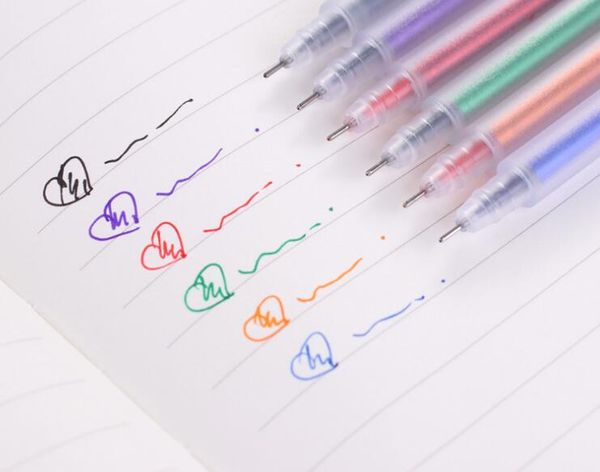 

100 stationery simple office pen transparent scrub watercolor pen gel 0.5mm water chalk unprinted