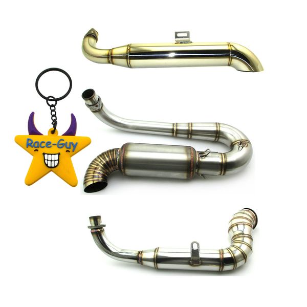 

stainless steel under snake exhaust pipe muffler for z50 z50a z50j monkey dax skyteam singa motor bike mini trail 50