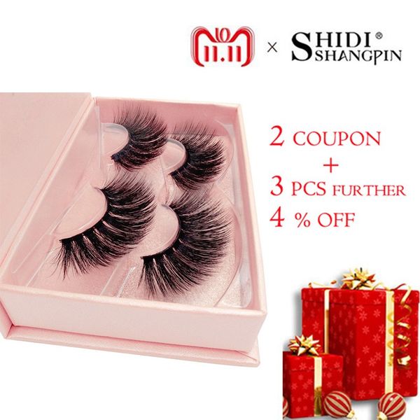 

shidishangpin 3 d mink fake lash natural lasting dramatic volume 3d mink eyelashes extension 17 mm professional makeup cilia #80