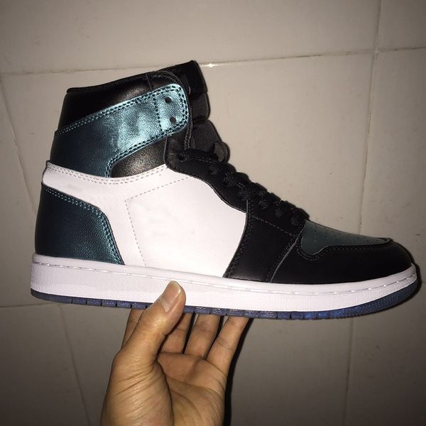 

og all 1 basketball shoes 1s new star the chameleon color green design fashion streets mens women trainer sports sneakers