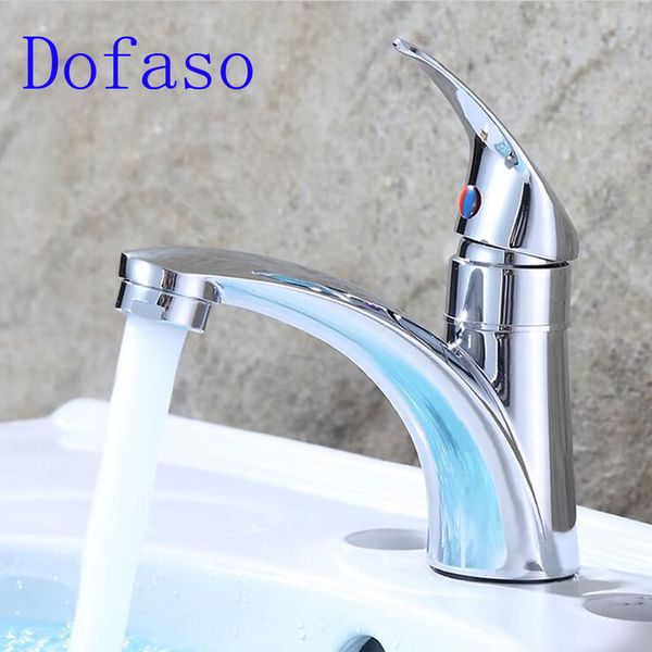 

dofaso bathroom single hole cold water taps washbasin tap basin faucet zinc alloy kitchen faucet mixer single handle
