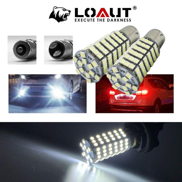 

2pcs 1156 1157 3528 led 120 smd light p21w bay15d ba15s p21 auto brake light car rear turn signal parking white 6000k