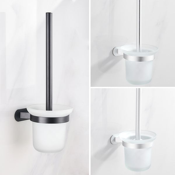 

closestool brush bring flower receptacle frame avoid punch wash toilet household space aluminum toilet clean brush suit