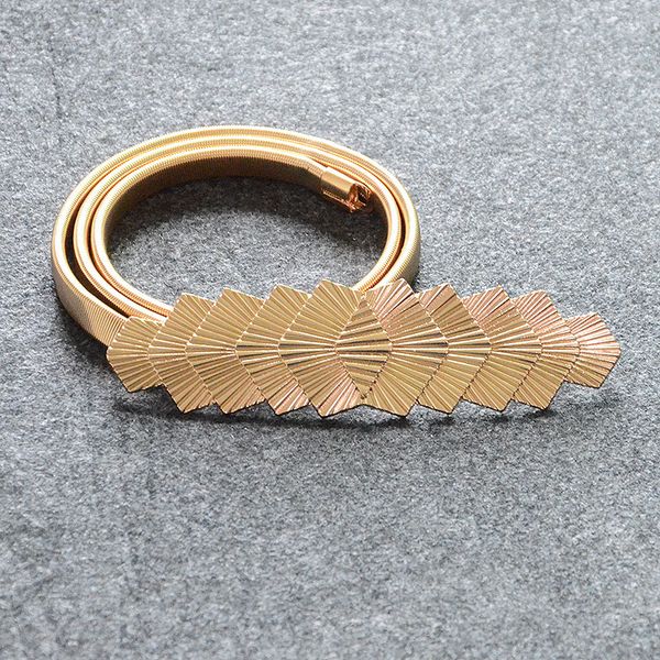 

badinka 2019 new summer luxury gold metal elastic stretch belt female ladies thin round knot bow waist belts for women dresses, Black;brown