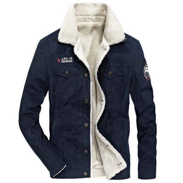 

tide fashion autumn winter men jacket bodywarmer coat thick warm fleece lining parka outwear casual clothing, Black;brown