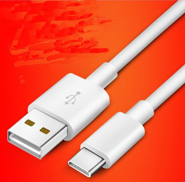 

1m length white 2a fast speed pvc round type c charger & sync transfer data cable for new android mobiles xiaomi huawei samsung lg