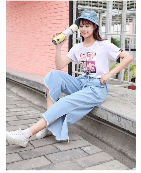 

navy blue harlan jeans women straight easing trend