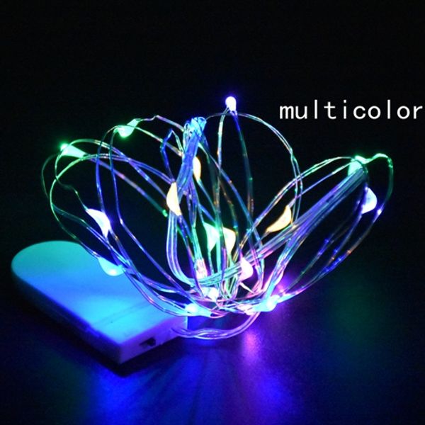 

copper wire fairy string light 1m 10led waterproof cr2032 battery string lamp christmas wedding party decoration