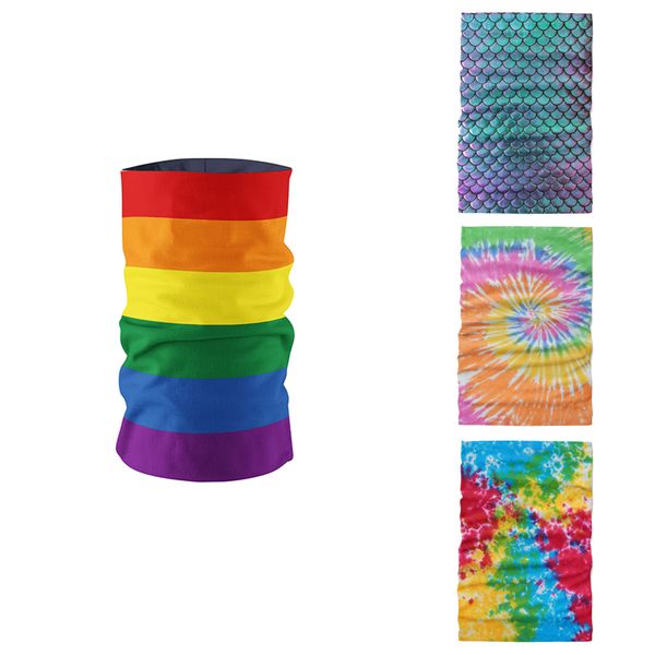 

colorful ring neck gaiter functional bandana headband seamless tubular male magic braga printed ring scarf for women, Blue;gray