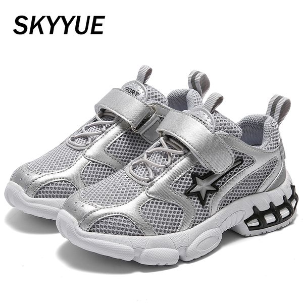 

осень дети спорт кроссовки детских кроссовки mesh star мальчики brand silver обувь ребёнка вскользь тренеры нового, Black