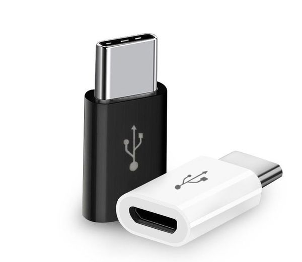 

micro usb female to type-c male cable usb adapter charger data sync converter for macbook samsung note 7 xiaomi nokia n1 oneplus